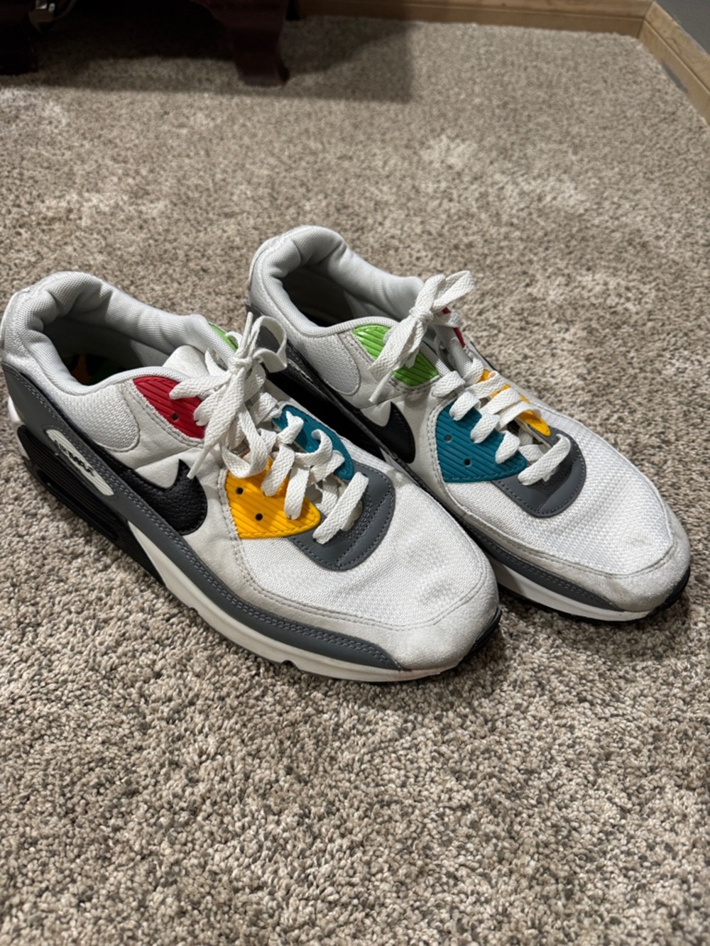 Nike Air Max White  Peace and Love Multicolor Sneakers
